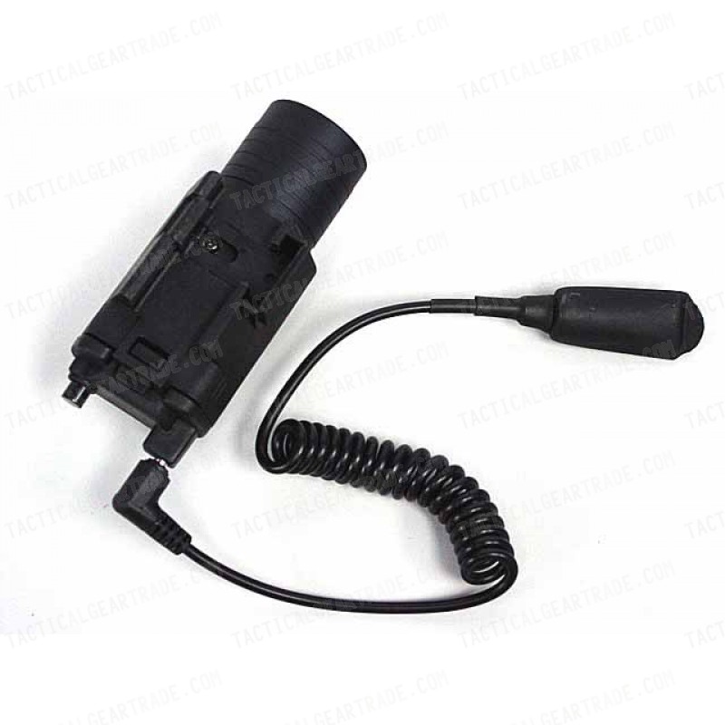 M6 6V 180Lm QD LED Tactical Flashlight & Red Laser Sight Black