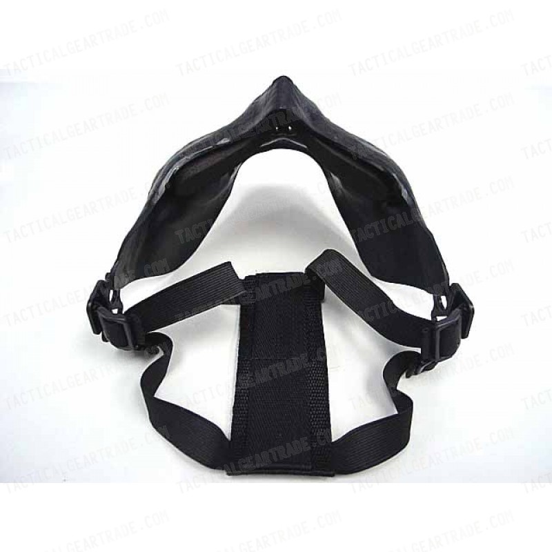 Airsoft Skull Skeleton Half Face Protector Mask Black