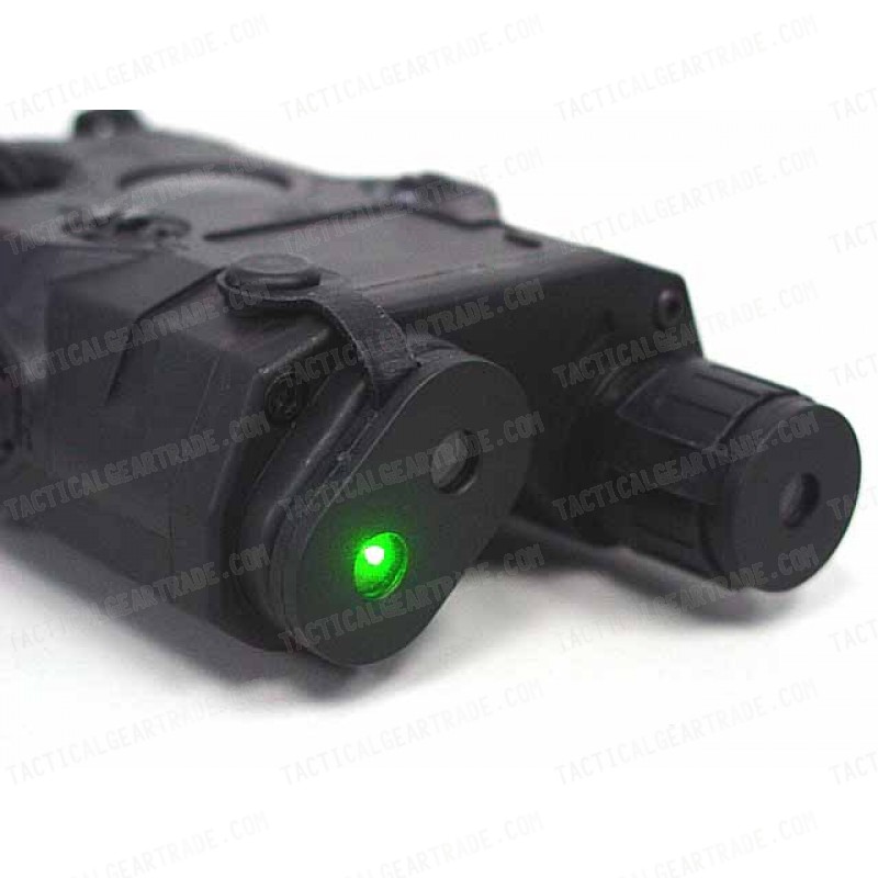 PRO&T AN/PEQ-15 Green Dot Laser & LED Flashlight Black