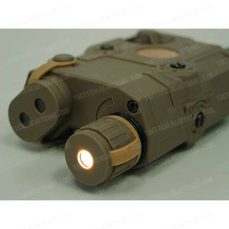 PRO&T AN/PEQ-15 Green Dot Laser & LED Flashlight Tan