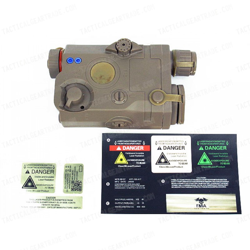 BATTLEAXE AN/PEQ 15 Style Battery Case Box Tan w/ RIS Mount