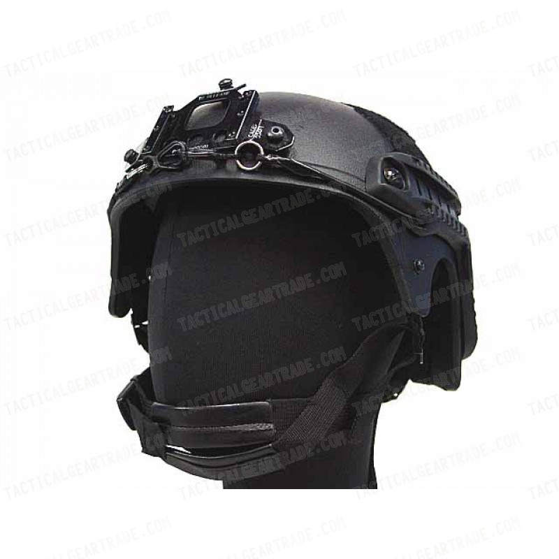 IBH Helmet with NVG Mount & Side Rail Black