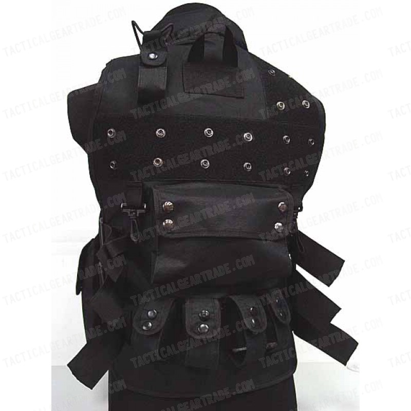 Airsoft Wargame Combat Tactical Assault Vest Black #B