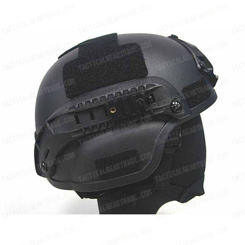 MICH TC-2000 ACH Helmet with NVG Mount & Side Rail Black