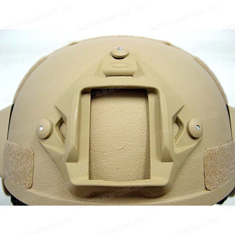 MICH TC-2000 ACH Helmet with NVG Mount & Side Rail Tan