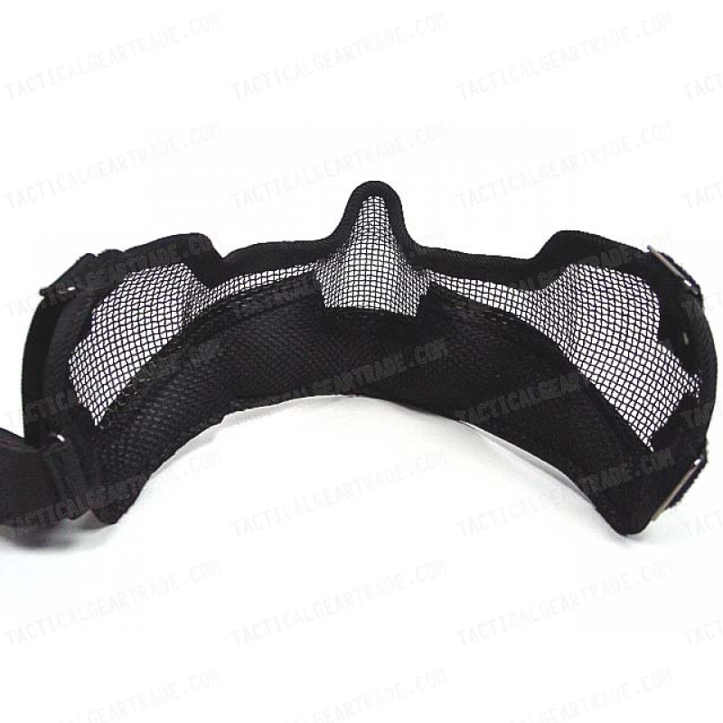 Stalker Type Half Face Metal Mesh Raider Mask Ver. 2 Black