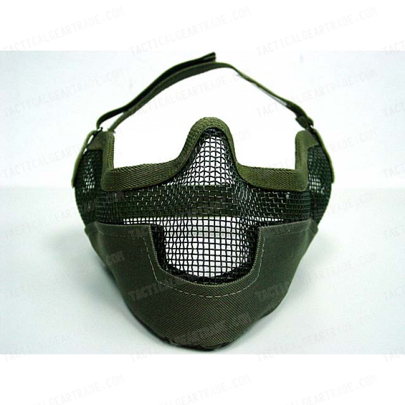 Stalker Type Half Face Metal Mesh Raider Mask Ver. 2 OD