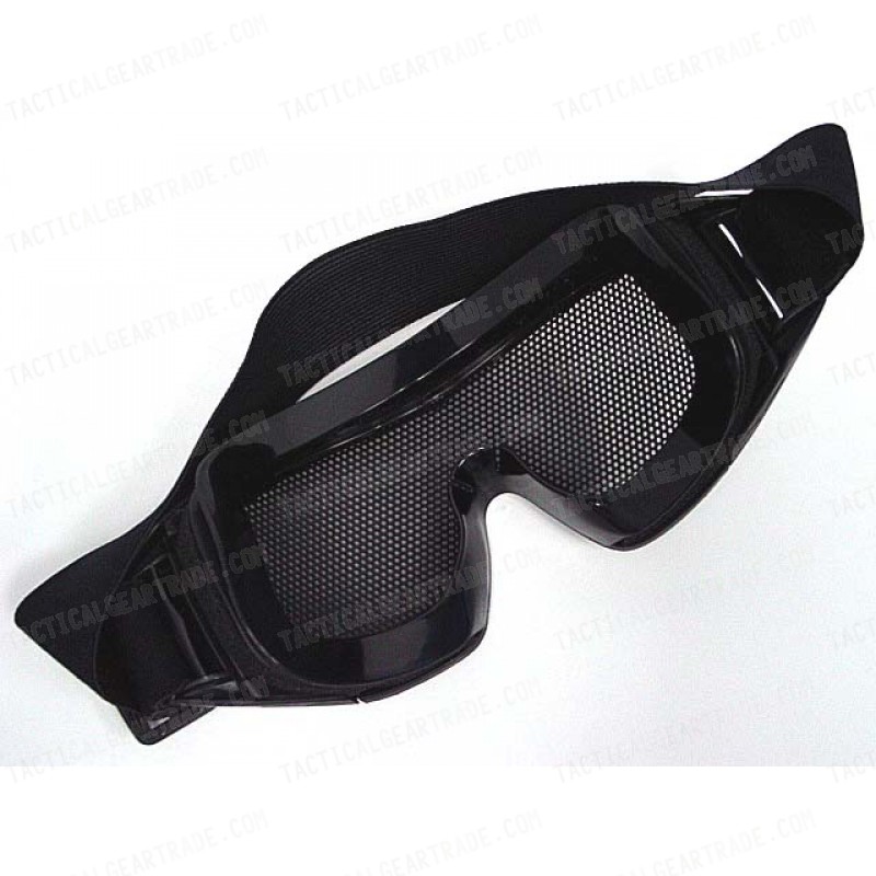 Airsoft No Fog Metal Mesh DL Style Goggle Black