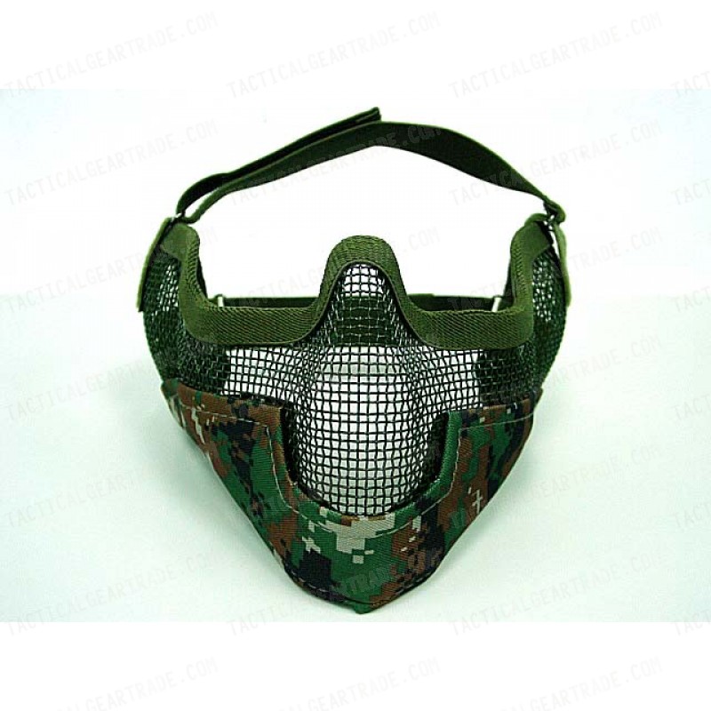 Stalker Type Half Face Metal Mesh Mask Ver. 2 Digital Woodland