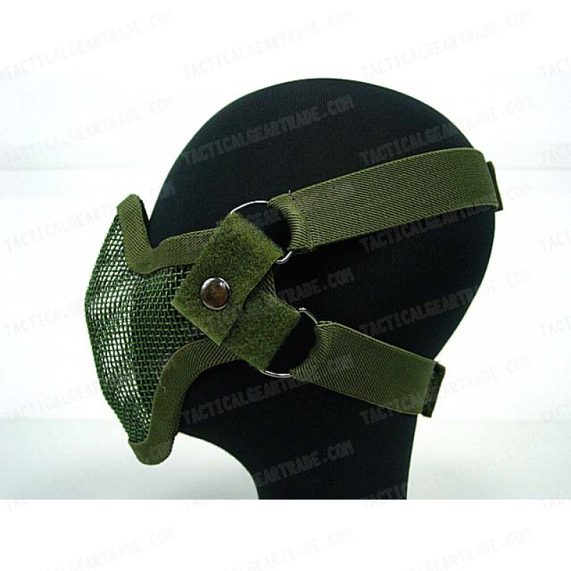 Black Bear Airsoft Stalker Style Shadow Mesh Mask OD