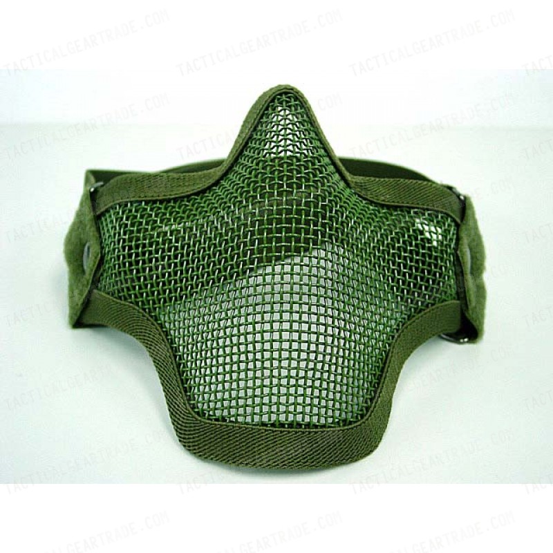 Black Bear Airsoft Stalker Style Shadow Mesh Mask OD