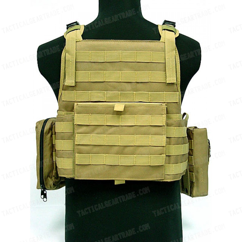 USMC MOD Molle Assault Plate Carrier Vest Coyote Brown