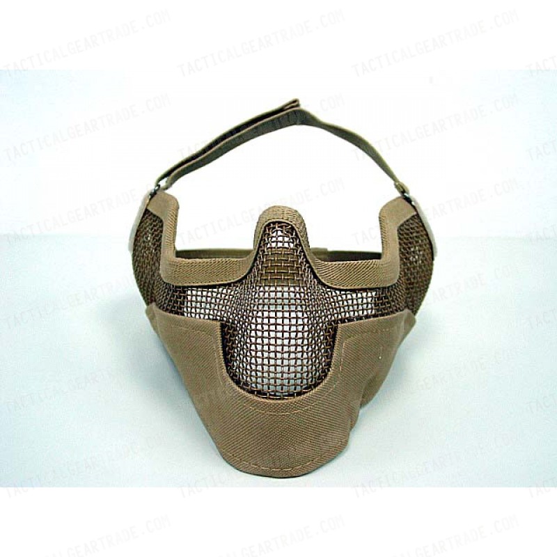 Black Bear Airsoft Stalker BAT Style Raider Mesh Mask Tan