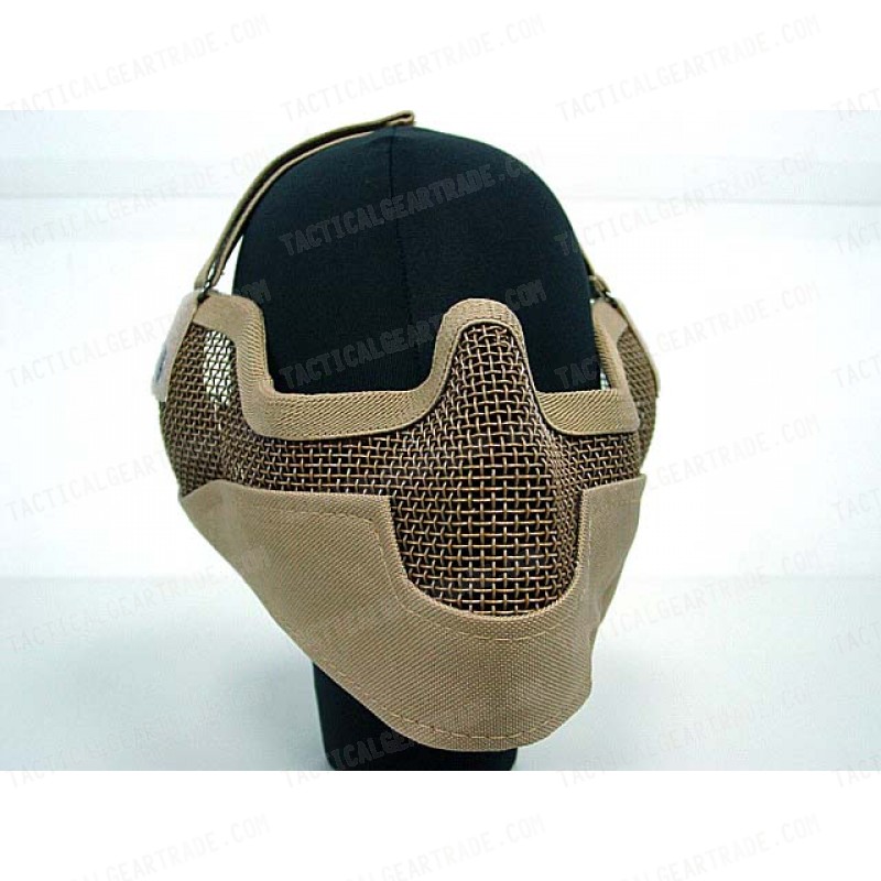 Black Bear Airsoft Stalker BAT Style Raider Mesh Mask Tan