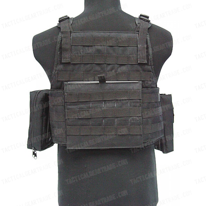 USMC MOD Molle Assault Plate Carrier Vest Black