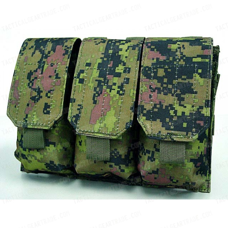 Airsoft Molle Triple Magazine Pouch CADPAT Digital Woodland Camo