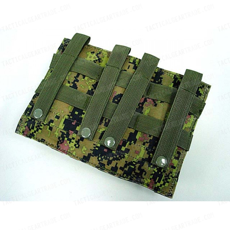 Airsoft Molle Triple Magazine Pouch CADPAT Digital Woodland Camo