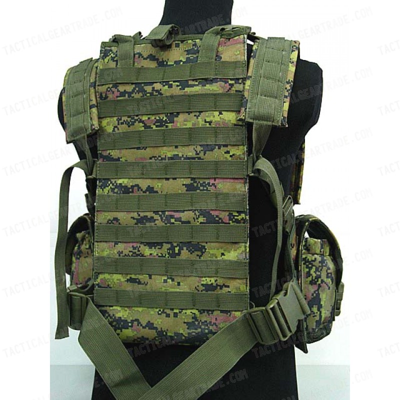 Airsoft Molle Canteen Hydration Combat RRV Vest CADPAT Camo