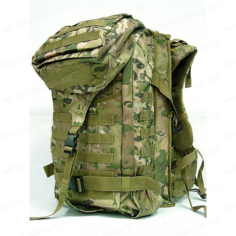 Tactical Molle Rifle Gear Combo Backpack Multi Camo