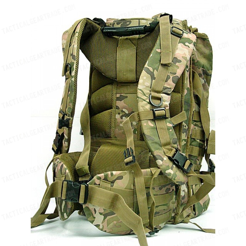 Tactical Molle Rifle Gear Combo Backpack Multi Camo