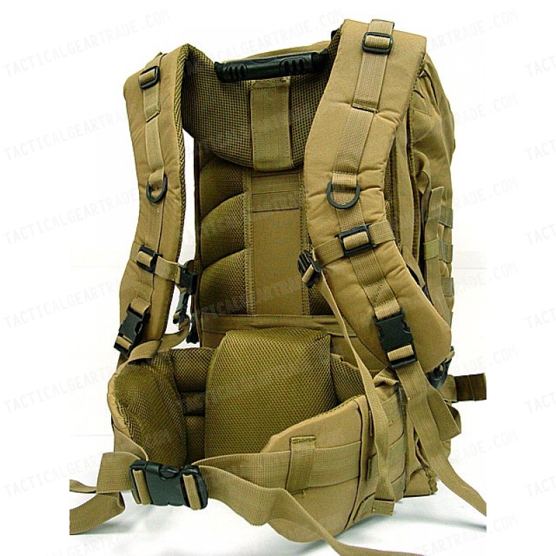 Tactical Molle Rifle Gear Combo Backpack Coyote Brown