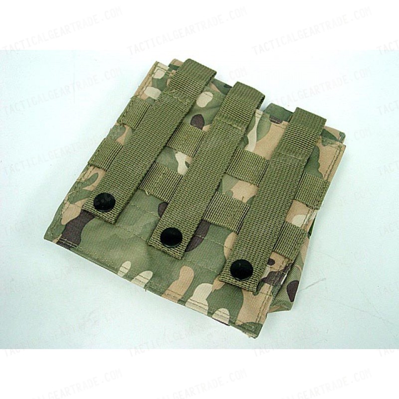 Airsoft Molle Double Magazine Pouch Multi Camo