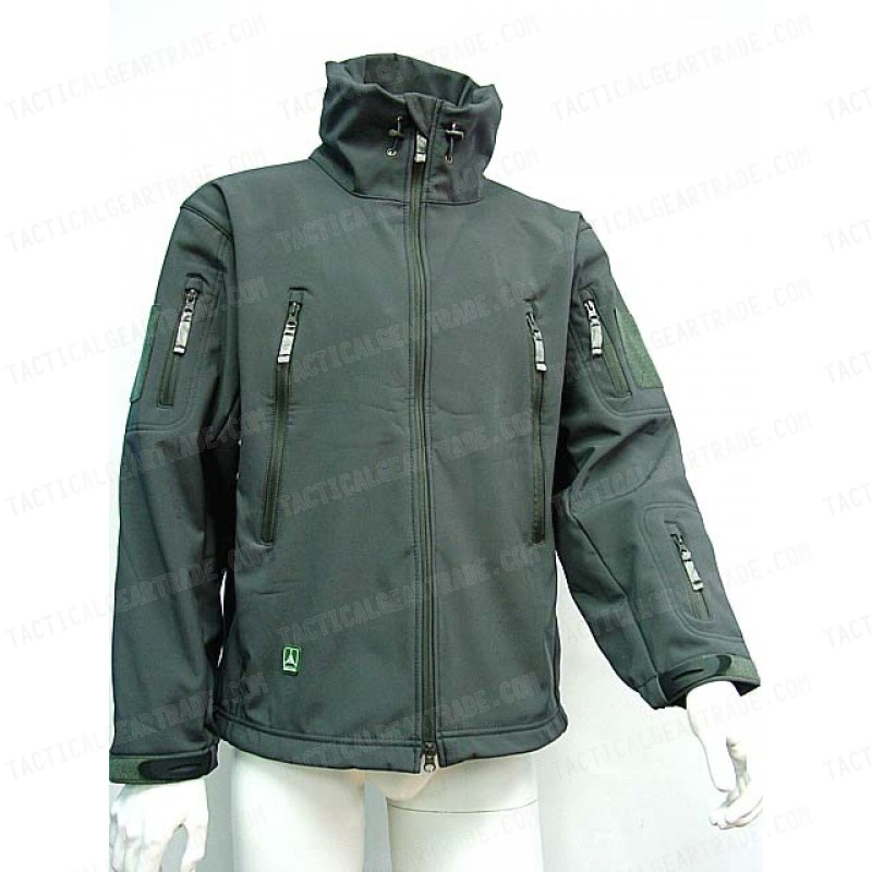 Stealth Hoodie Shark Skin Soft Shell Waterproof Jacket Gray