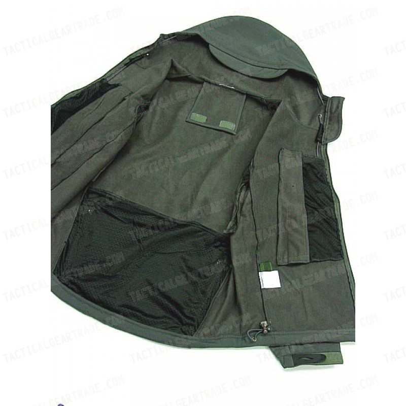 Stealth Hoodie Shark Skin Soft Shell Waterproof Jacket Gray