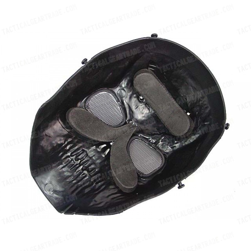 Army of Two Skull Full Face Airsoft Protector Mask Silver Black