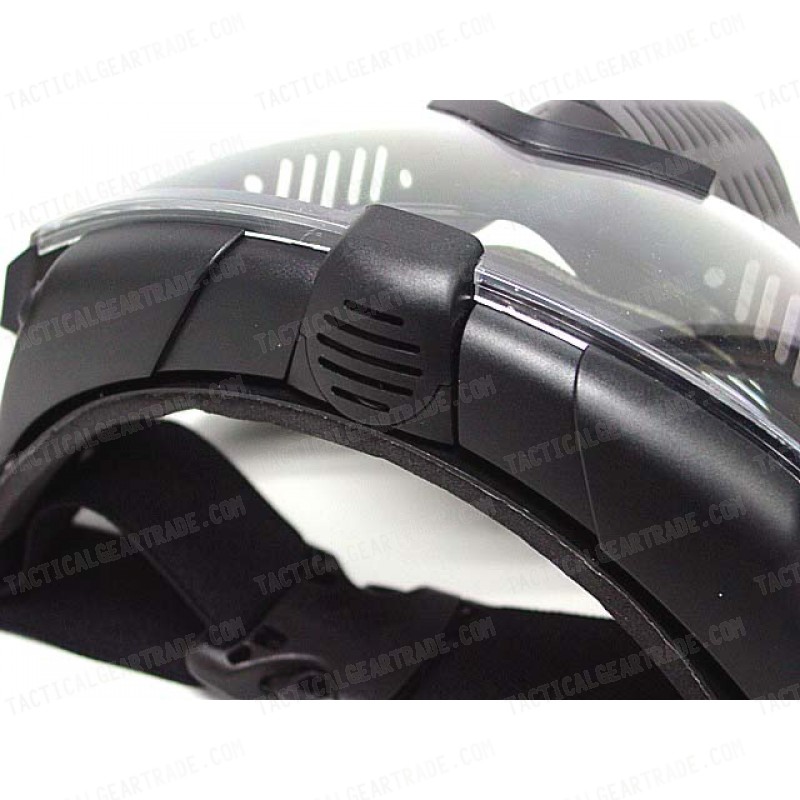 Pro-Goggle Full Face Mask with Fan Ventilation Black