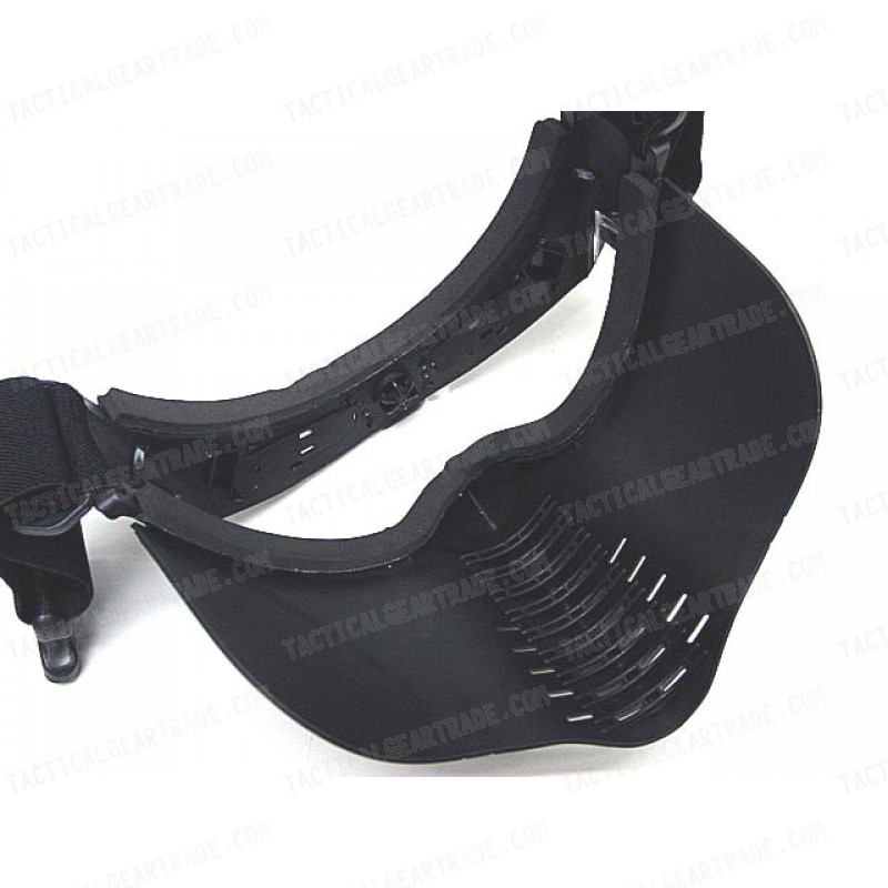 Pro-Goggle Full Face Mask with Fan Ventilation Black