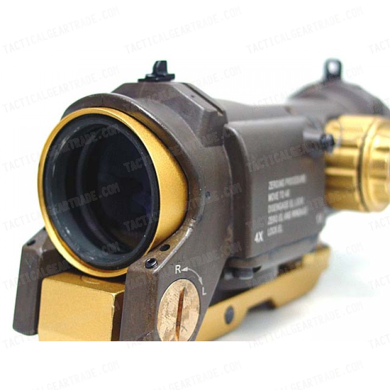 4x Elcan SpecterDR Type Red/Green Dot Sight Scope Tan