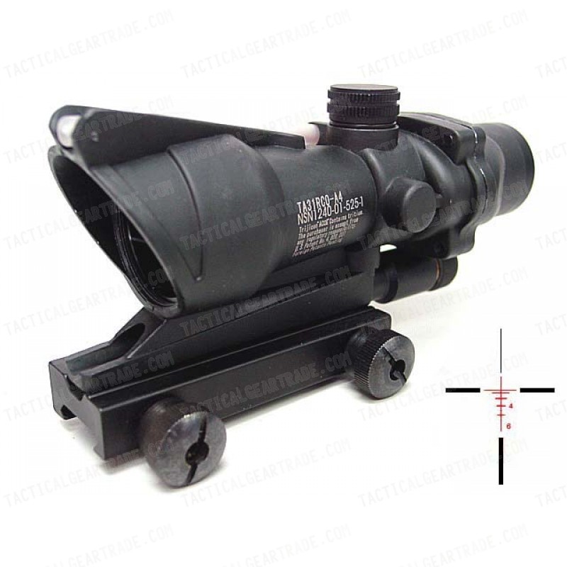 ACOG Type 4x32 Red Illuminated Cross Sight Scope w/ Dummy Fiber