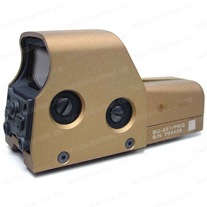 Holographic Tactical 553 Type Red/Green Reflex Dot Sight Tan