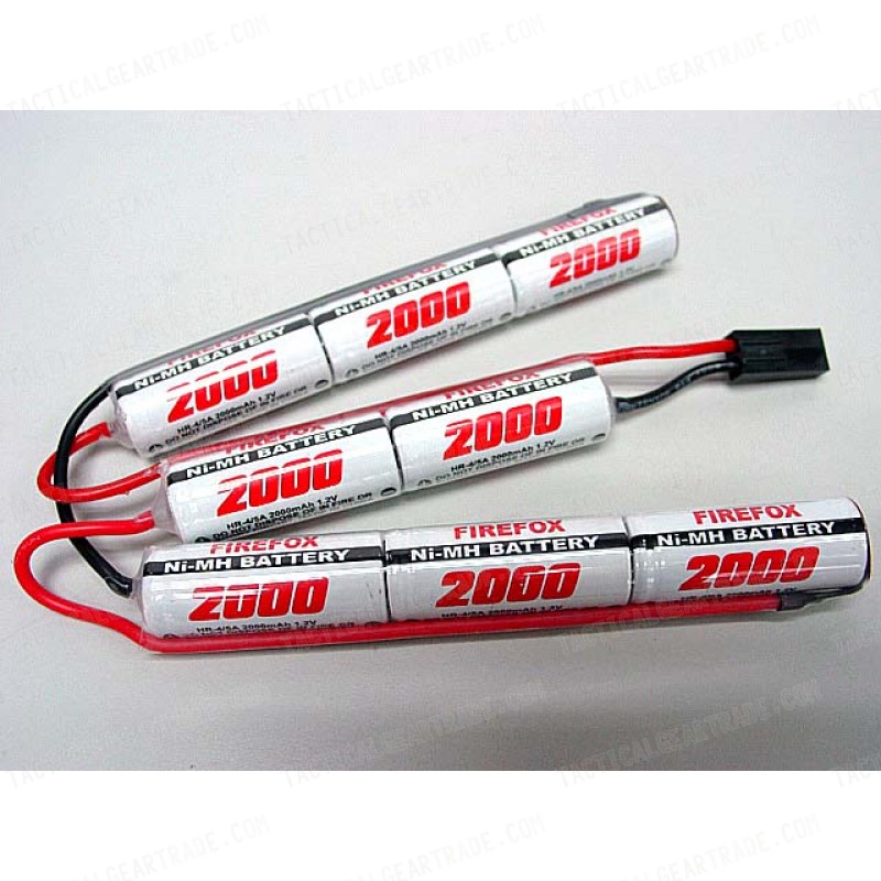 Firefox 9.6V 2000mAh Ni-MH Airsoft Crane Stock Battery