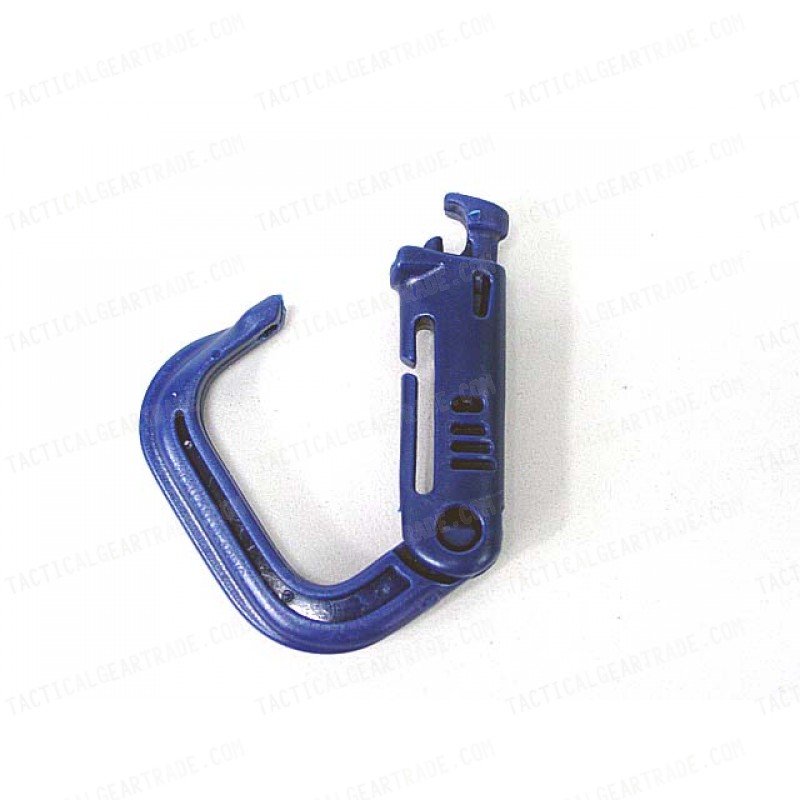 Grimloc D-Ring Locking Molle Carabiner 4pcs Pack Blue