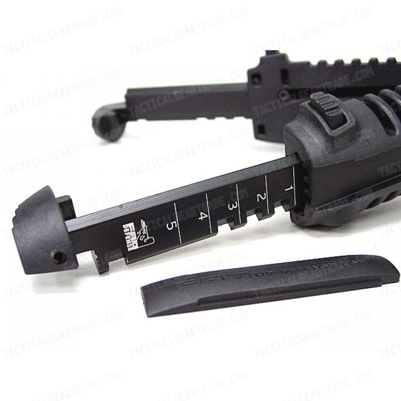Tactical RIS Total Bipod Flashlight Holder Foregrip Grip Black