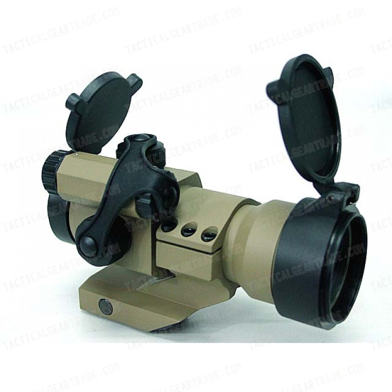 Comp M2 Type Red Green Dot Sight Scope w/Cantilever Mount Tan