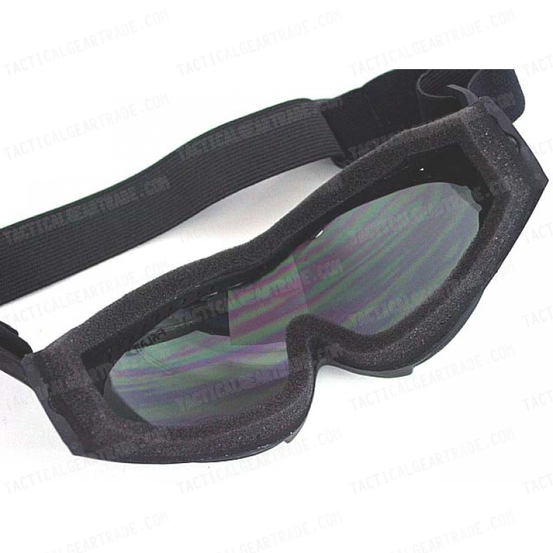 Tactical Airsoft Wind Dust Goggle Glasses Black #B