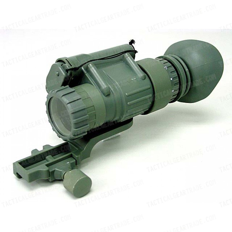 PVS-14 NVG Style 3x Magnifier Scope with Red Laser ACU