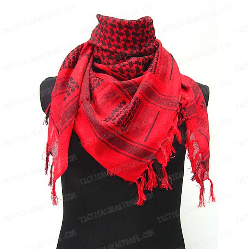 US Army Arab SAS Shemagh Kafiya Scarf Mask Red