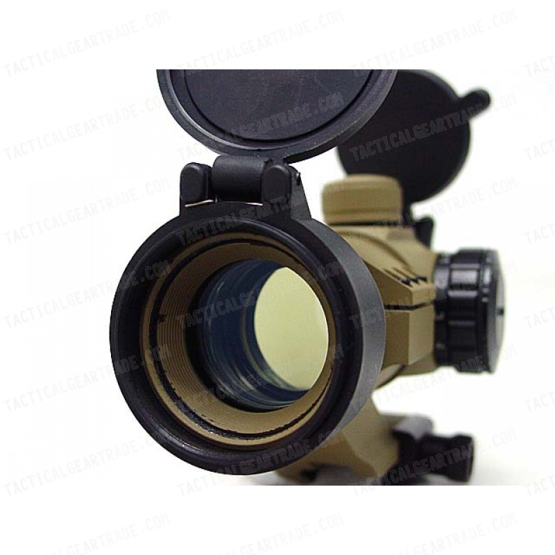 Comp M3 Type Red Green Dot Sight Scope w/Cantilever Mount Tan