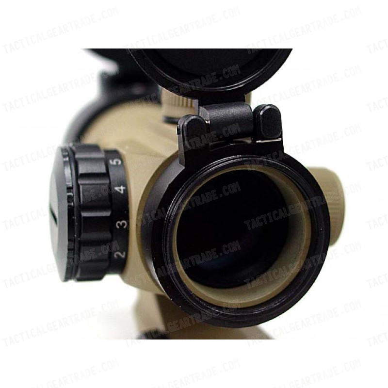 Comp M3 Type Red Green Dot Sight Scope w/Cantilever Mount Tan