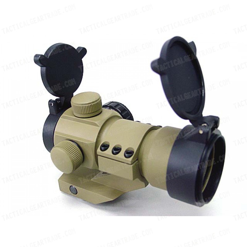 Comp M3 Type Red Green Dot Sight Scope w/Cantilever Mount Tan