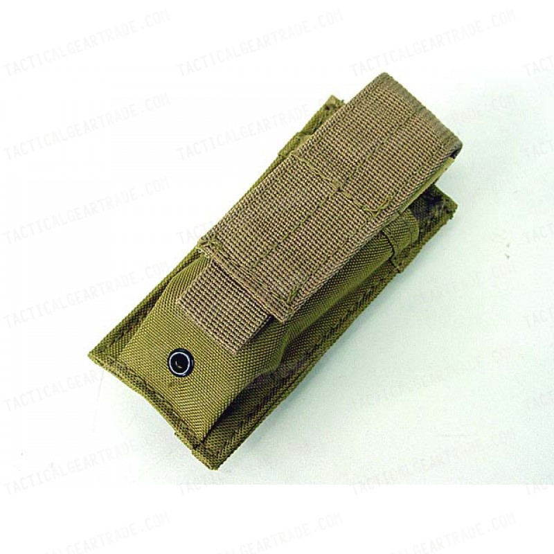 Molle Single Pistol Magazine Pouch Coyote Brown