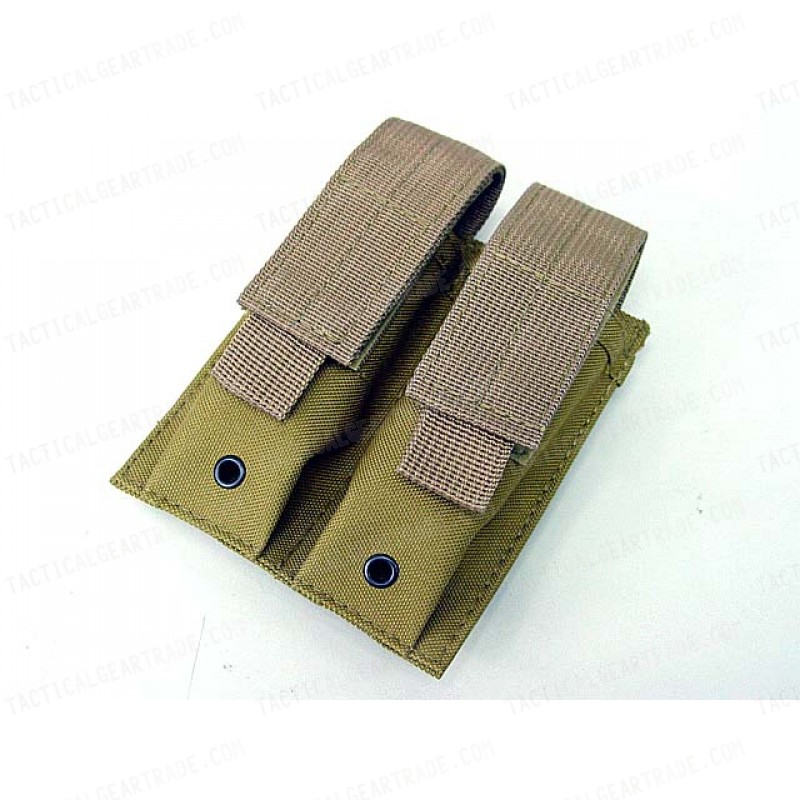 Molle Double Pistol Magazine Pouch Ver.2 Coyote Brown