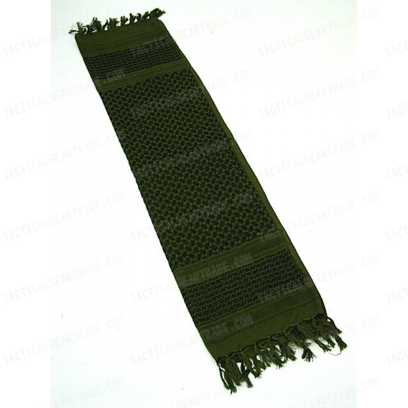 US Army Arab SAS Shemagh Kafiya Scarf Mask OD Green