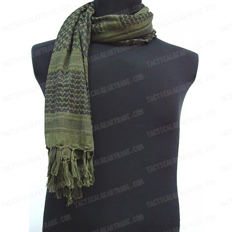 US Army Arab SAS Shemagh Kafiya Scarf Mask OD Green