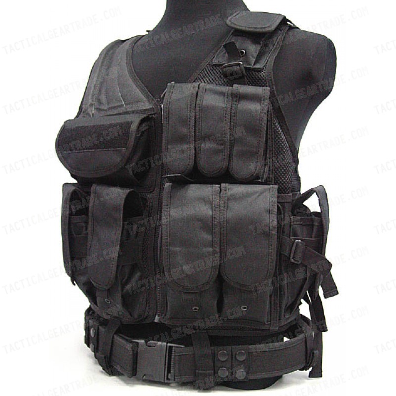 Airsoft Tactical Hunting Combat Vest Black for 31.49