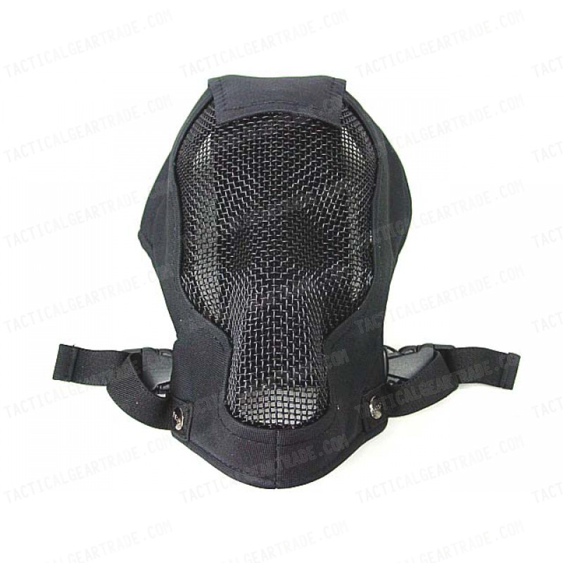 Black Bear Airsoft Praetorian Skull Razor Mask Black